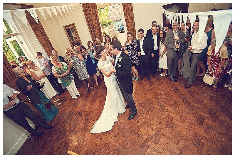 First dance at Hallsannery wedding in Devon